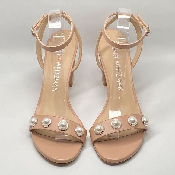 Stuart Weitzman Embellished Ankle Strap Sandals size 10 - Picture 2 of 10